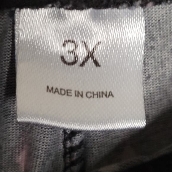 Women's 3XL Black Pajama Pants with Diamond Pattern - Picture 2 of 15